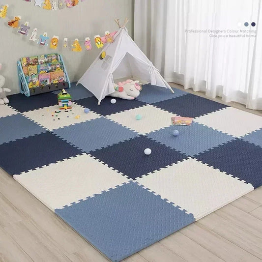 Tapis d’Éveil Bébé en Mousse – Dalles Puzzle Antidérapantes Nid’Éveil