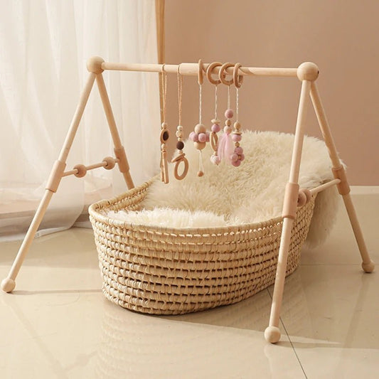 Arche d’Éveil en Bois Naturel – Jouet Montessori pour Bébé - Nid’Éveil