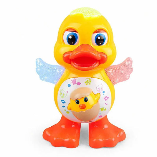 Canard Dansant Électrique et Lumineux – Jouet Musical d’Éveil Bébé - Nid’Éveil