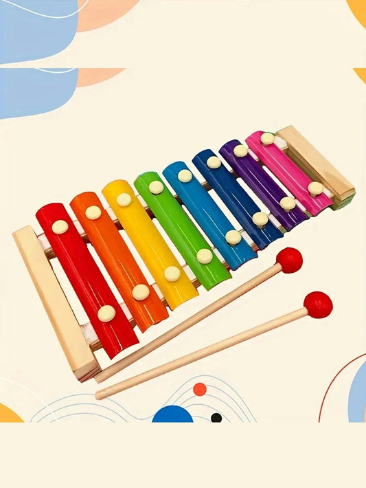 Xylophone Éveil Bébé en Bois Arc - en - Ciel – Jouet Musical Éducatif et Sensoriel - Nid’Éveil