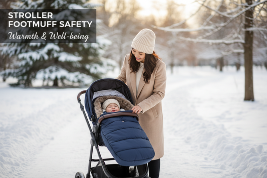 Maman et bébé heureux promenade hiver chancelière - Guide 5 erreurs fatales à éviter