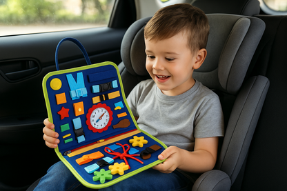 Tableau Montessori Éducatif – Livre d’Éveil Sensoriel et Jouet d’Apprentissage pour Enfants - Nid’Éveil