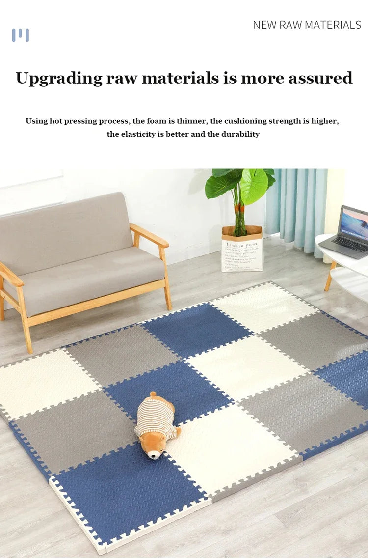 Tapis d’Éveil Bébé en Mousse – Dalles Puzzle Antidérapantes Nid’Éveil