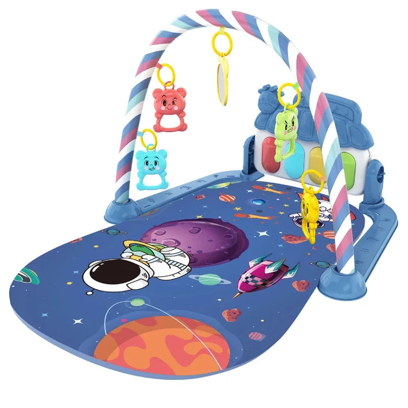 Tapis d’éveil musical avec piano lumineux et arches de jeux – Jouet interactif bébé