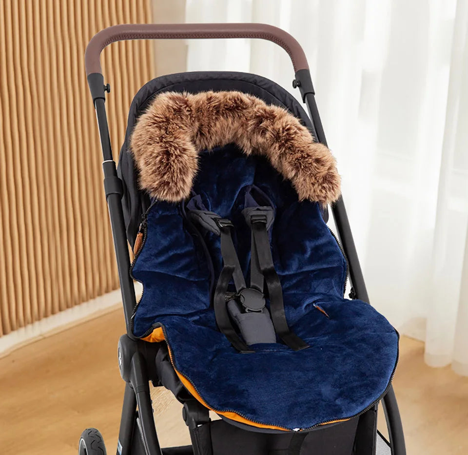  Chancelière Polaris tricolore capuche fourrure