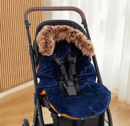  Chancelière Polaris tricolore capuche fourrure