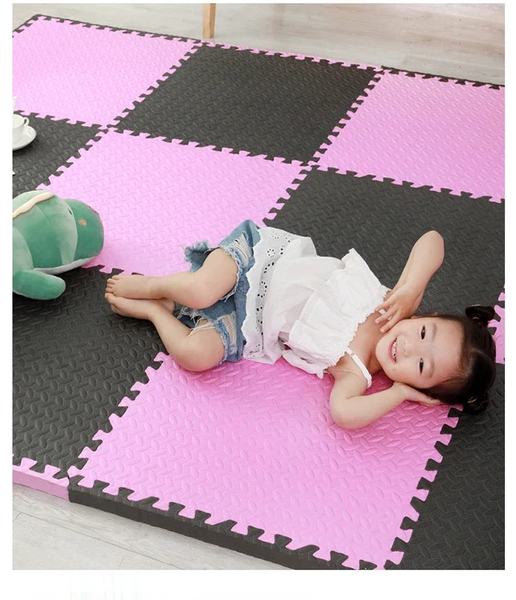 Tapis d’Éveil Bébé en Mousse – Dalles Puzzle Antidérapantes Nid’Éveil