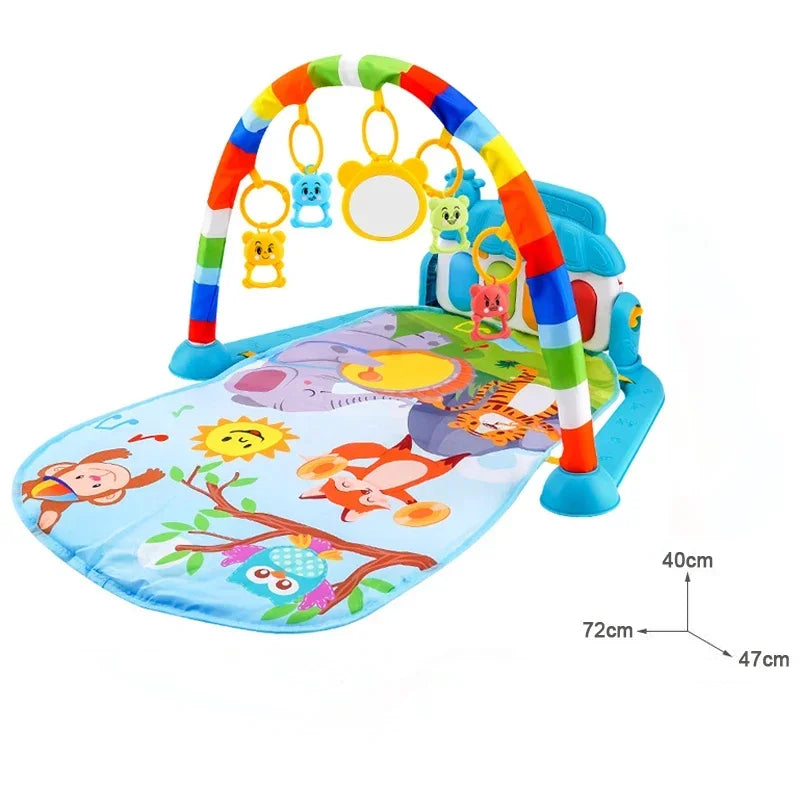 Tapis d’éveil musical avec piano lumineux et arches de jeux – Jouet interactif bébé