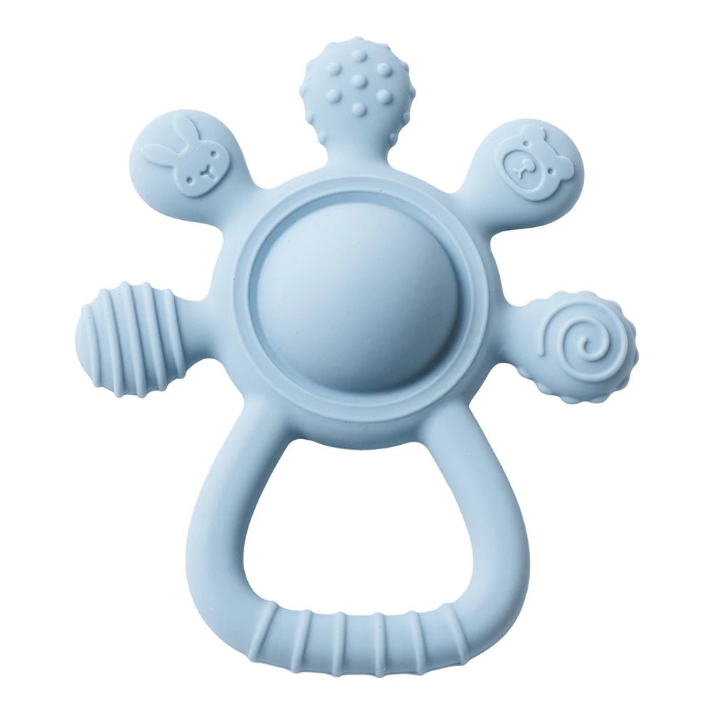 Anneau de Dentition en Silicone Souple – Jouet de Dentition Bébé Sensoriel et Sûr | Nid’Éveil - Nid’Éveil