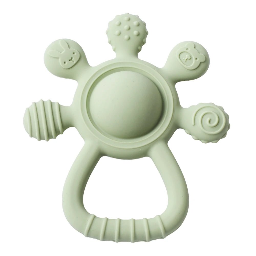 Anneau de Dentition en Silicone Souple – Jouet de Dentition Bébé Sensoriel et Sûr | Nid’Éveil - Nid’Éveil