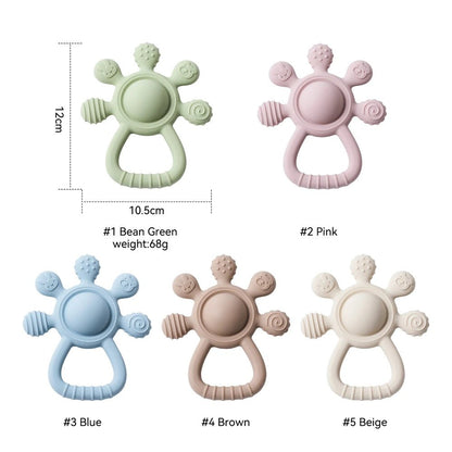 Anneau de Dentition en Silicone Souple – Jouet de Dentition Bébé Sensoriel et Sûr | Nid’Éveil - Nid’Éveil