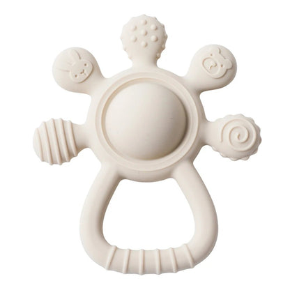 Anneau de Dentition en Silicone Souple – Jouet de Dentition Bébé Sensoriel et Sûr | Nid’Éveil - Nid’Éveil