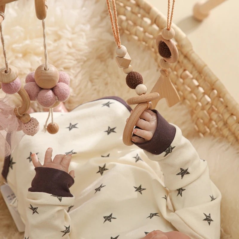 Arche d’Éveil en Bois Naturel – Jouet Montessori pour Bébé - Nid’Éveil