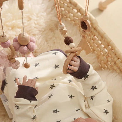 Arche d’Éveil en Bois Naturel – Jouet Montessori pour Bébé - Nid’Éveil