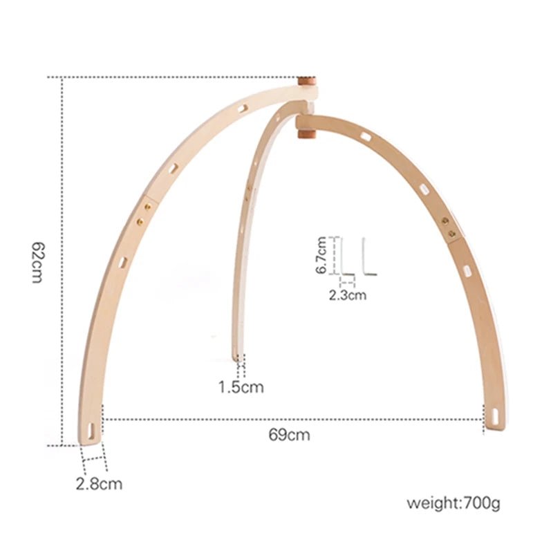 Arche d’Éveil en Bois Naturel – Jouet Montessori pour Bébé - Nid’Éveil