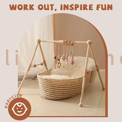 Arche d’Éveil en Bois Naturel – Jouet Montessori pour Bébé - Nid’Éveil