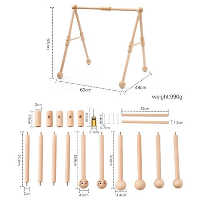 Arche d’Éveil en Bois Naturel – Jouet Montessori pour Bébé - Nid’Éveil