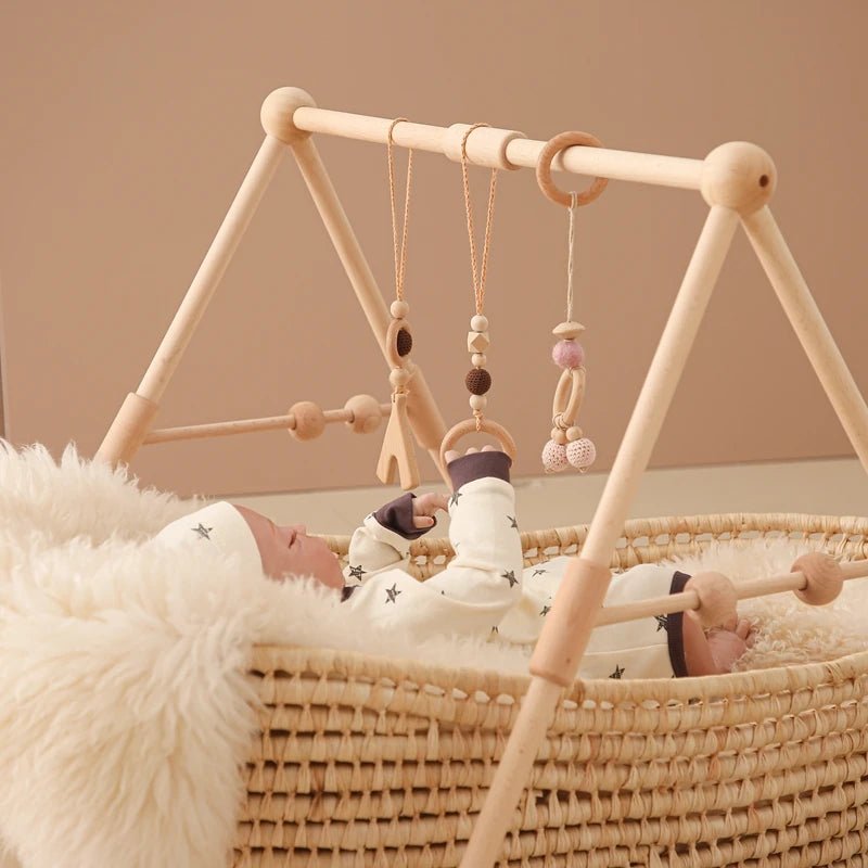Arche d’Éveil en Bois Naturel – Jouet Montessori pour Bébé - Nid’Éveil
