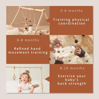 Arche d’Éveil en Bois Naturel – Jouet Montessori pour Bébé - Nid’Éveil