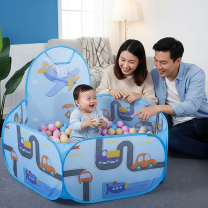 Piscine à Balles Bébé – Aire de Jeu Pliable et Colorée pour l’Éveil et la Motricité - Nid’Éveil