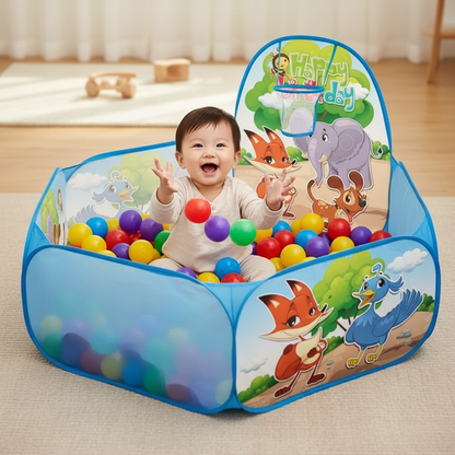 Piscine à Balles Bébé – Aire de Jeu Pliable et Colorée pour l’Éveil et la Motricité - Nid’Éveil