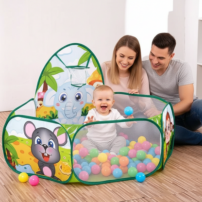 Piscine à Balles Bébé – Aire de Jeu Pliable et Colorée pour l’Éveil et la Motricité - Nid’Éveil