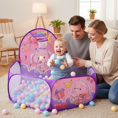 Piscine à Balles Bébé – Aire de Jeu Pliable et Colorée pour l’Éveil et la Motricité - Nid’Éveil