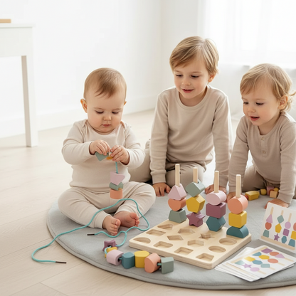 Perles à enfiler Montessori - Jeu éducatif bébé