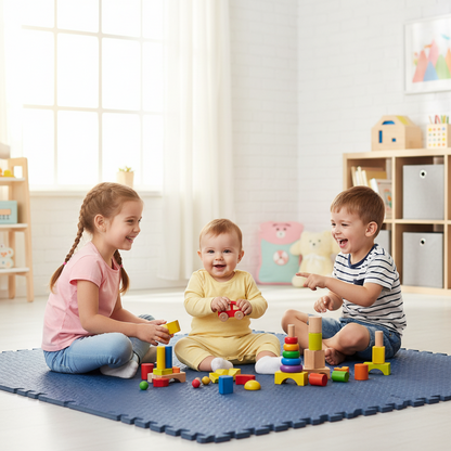 Tapis d’Éveil Bébé en Mousse – Dalles Puzzle Antidérapantes Nid’Éveil - Nid’Éveil