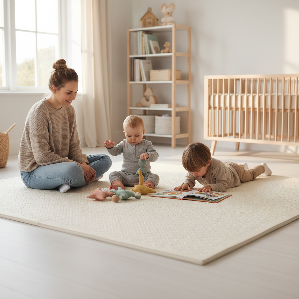 Tapis d’Éveil Bébé en Mousse – Dalles Puzzle Antidérapantes Nid’Éveil - Nid’Éveil
