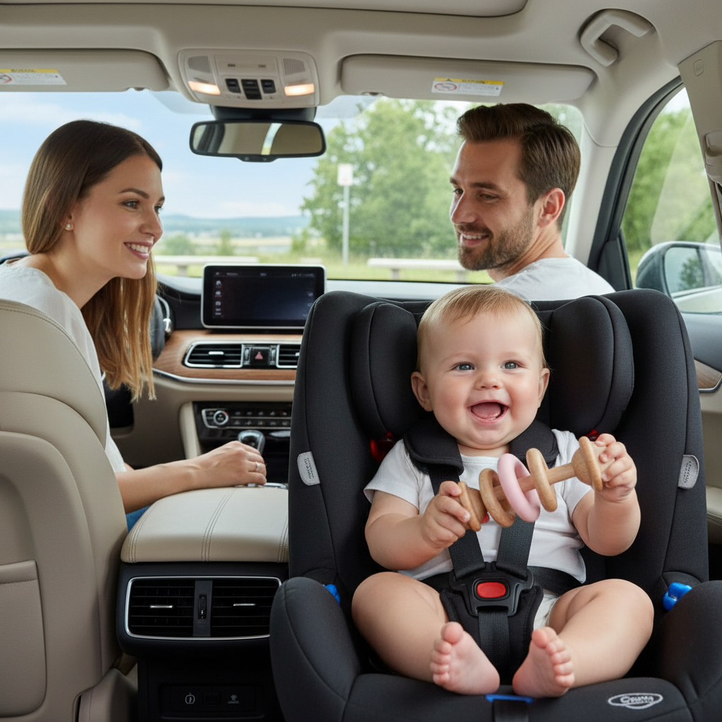 Hochet en bois de hêtre et silicone – Anneau de dentition bébé, jouet Montessori sensoriel - Nid’Éveil