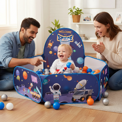 Piscine à Balles Bébé – Aire de Jeu Pliable et Colorée pour l’Éveil et la Motricité - Nid’Éveil