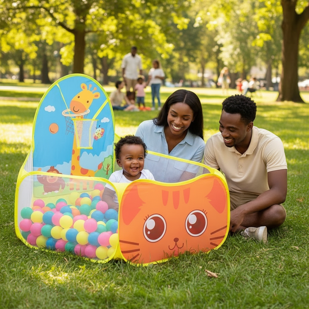 Piscine à Balles Bébé – Aire de Jeu Pliable et Colorée pour l’Éveil et la Motricité - Nid’Éveil