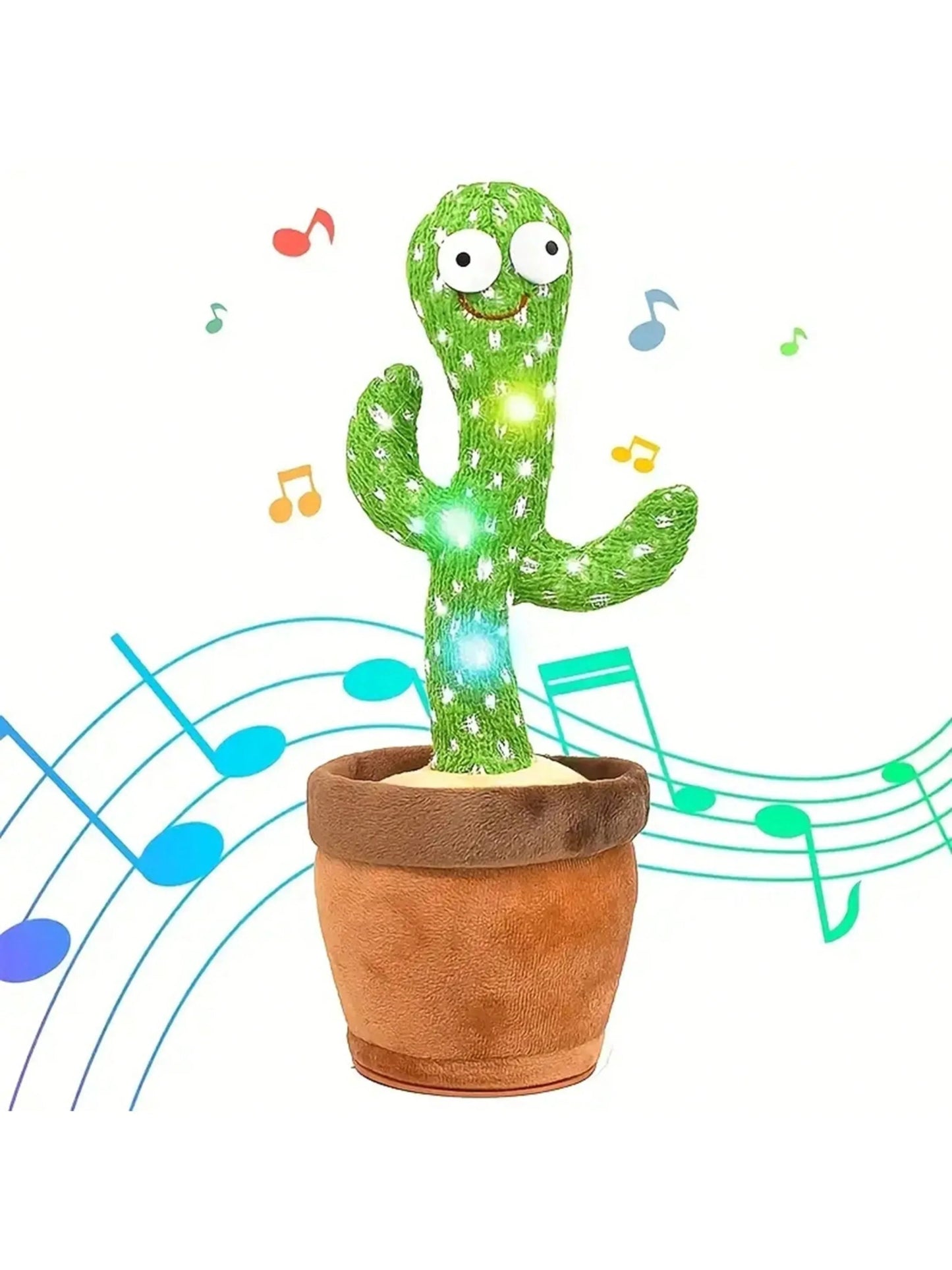 Cactus dansant musical LED parlant et répétant – Jouet interactif pour bébé et enfant - Nid’Éveil