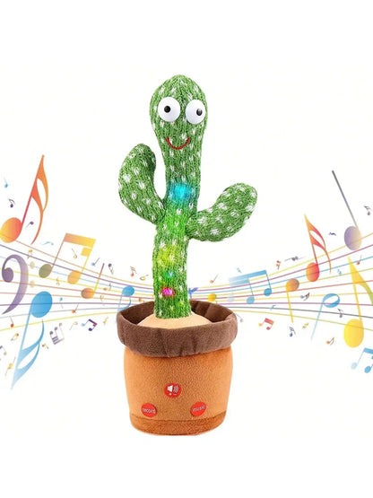 Cactus dansant musical LED parlant et répétant – Jouet interactif pour bébé et enfant - Nid’Éveil