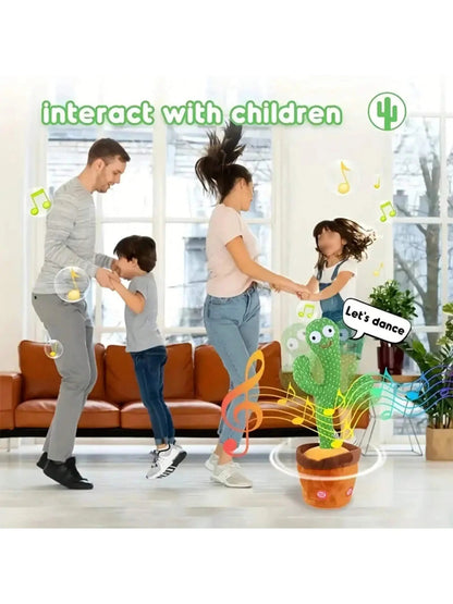 Cactus dansant musical LED parlant et répétant – Jouet interactif pour bébé et enfant - Nid’Éveil