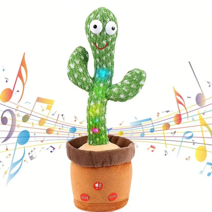 Cactus dansant musical LED parlant et répétant – Jouet interactif pour bébé et enfant - Nid’Éveil