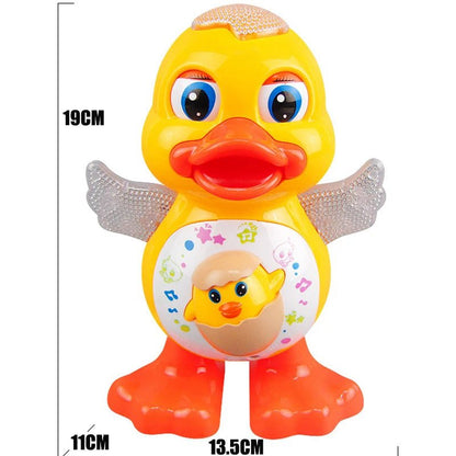 Canard Dansant Électrique et Lumineux – Jouet Musical d’Éveil Bébé - Nid’Éveil