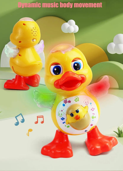 Canard Dansant Électrique et Lumineux – Jouet Musical d’Éveil Bébé - Nid’Éveil