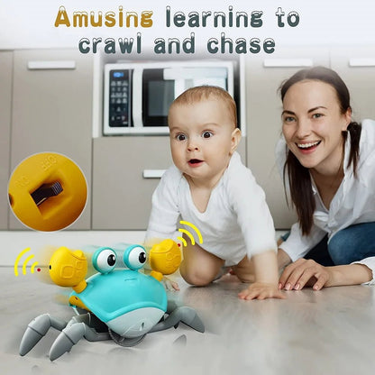 Crabe Danseur Musical Bébé – Jouet Interactif Rechargeable - Nid’Éveil