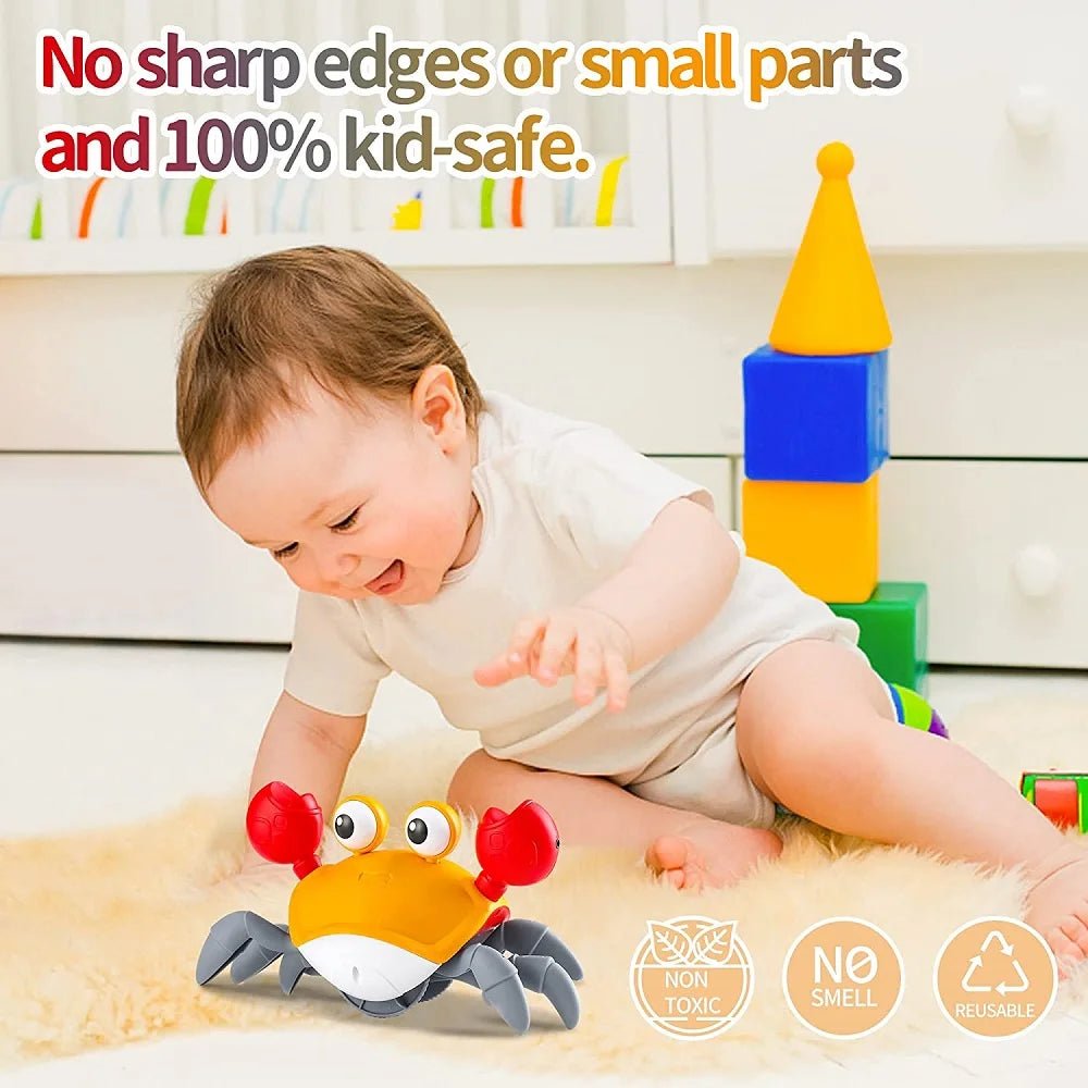 Crabe Danseur Musical Bébé – Jouet Interactif Rechargeable - Nid’Éveil