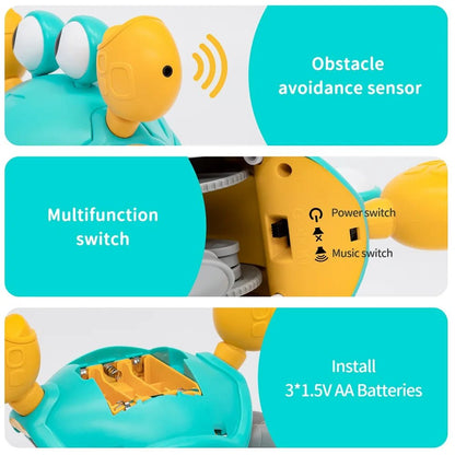 Crabe Danseur Musical Bébé – Jouet Interactif Rechargeable - Nid’Éveil