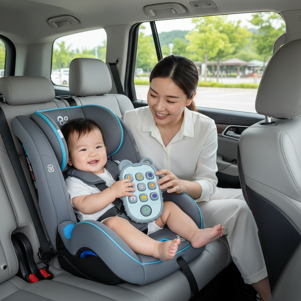 Téléphone éducatif en silicone pour bébé – Jouet d’éveil musical et sensoriel - Nid’Éveil