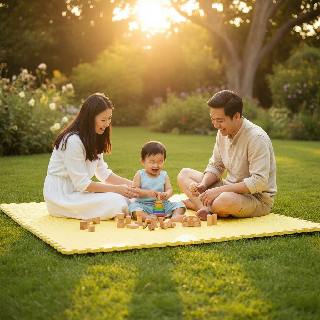 Tapis d’Éveil Bébé en Mousse – Dalles Puzzle Antidérapantes Nid’Éveil - Nid’Éveil