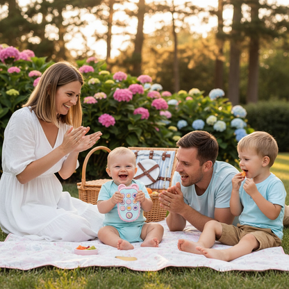 Téléphone éducatif en silicone pour bébé – Jouet d’éveil musical et sensoriel - Nid’Éveil