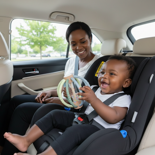 Hochet bébé en bois et silicone – Jouet d’éveil sensoriel avec billes colorées, facile à saisir - Nid’Éveil