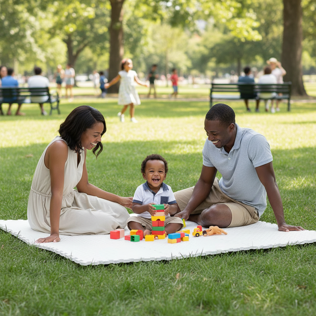 Tapis d’Éveil Bébé en Mousse – Dalles Puzzle Antidérapantes Nid’Éveil - Nid’Éveil