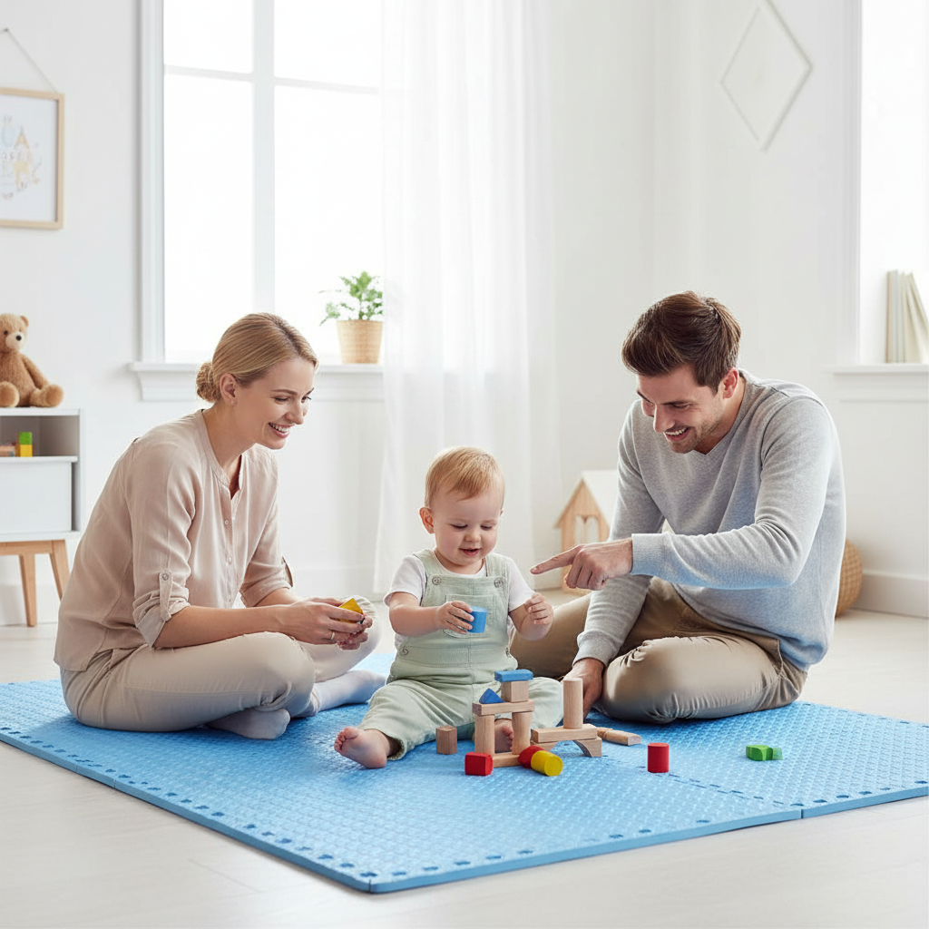 Tapis d’Éveil Bébé en Mousse – Dalles Puzzle Antidérapantes Nid’Éveil - Nid’Éveil