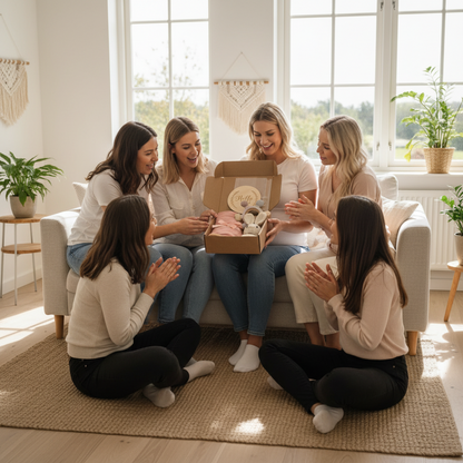 Coffret Cadeau Naissance Bébé - Hochet Dentition Bois Montessori