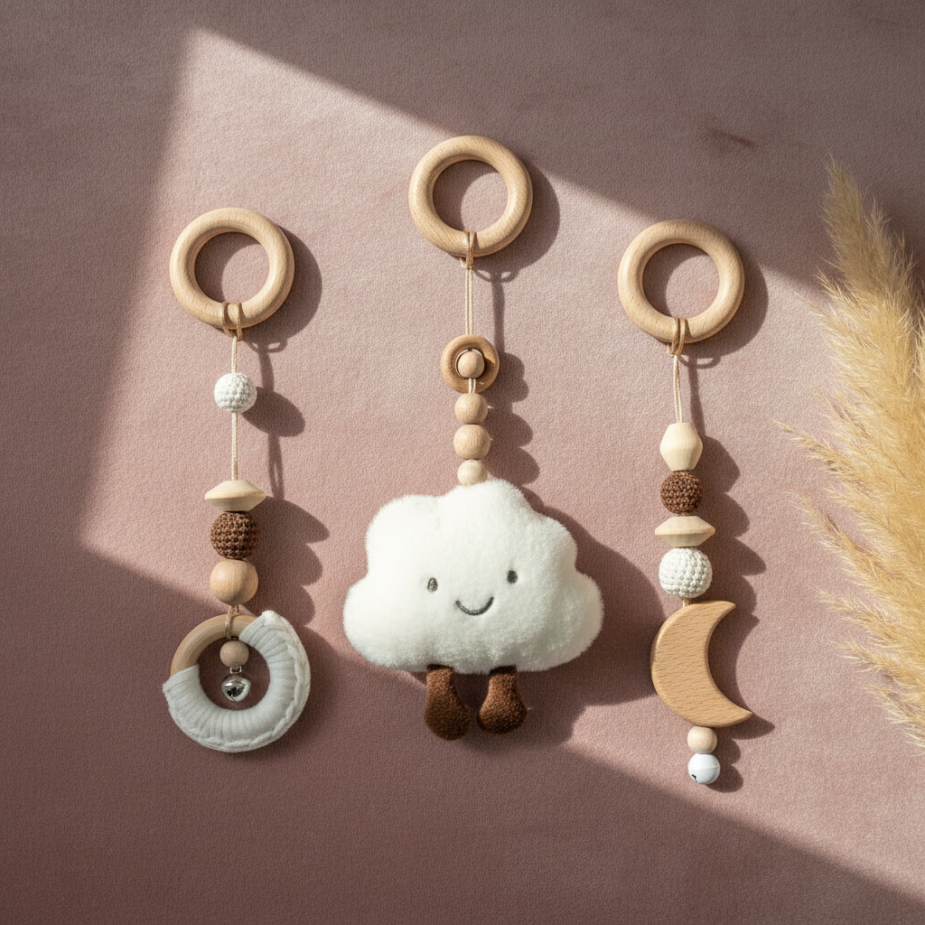 Arche d’Éveil en Bois Naturel – Jouet Montessori pour Bébé - Nid’Éveil